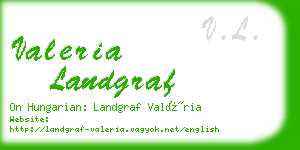 valeria landgraf business card